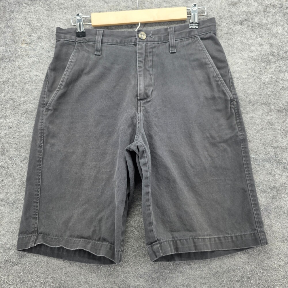 Eddie Bauer Shorts Mens 30 Gray Chino Mid Rise 10" Inseam